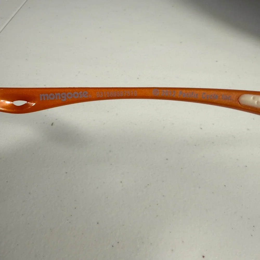 2012 Mongoose Sunglasses Orange With Color Lenses‎ 100% UV